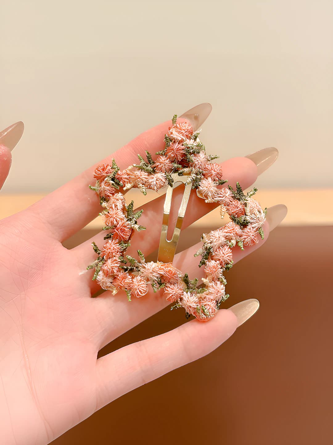Floral, lace, star BB, 6 cm