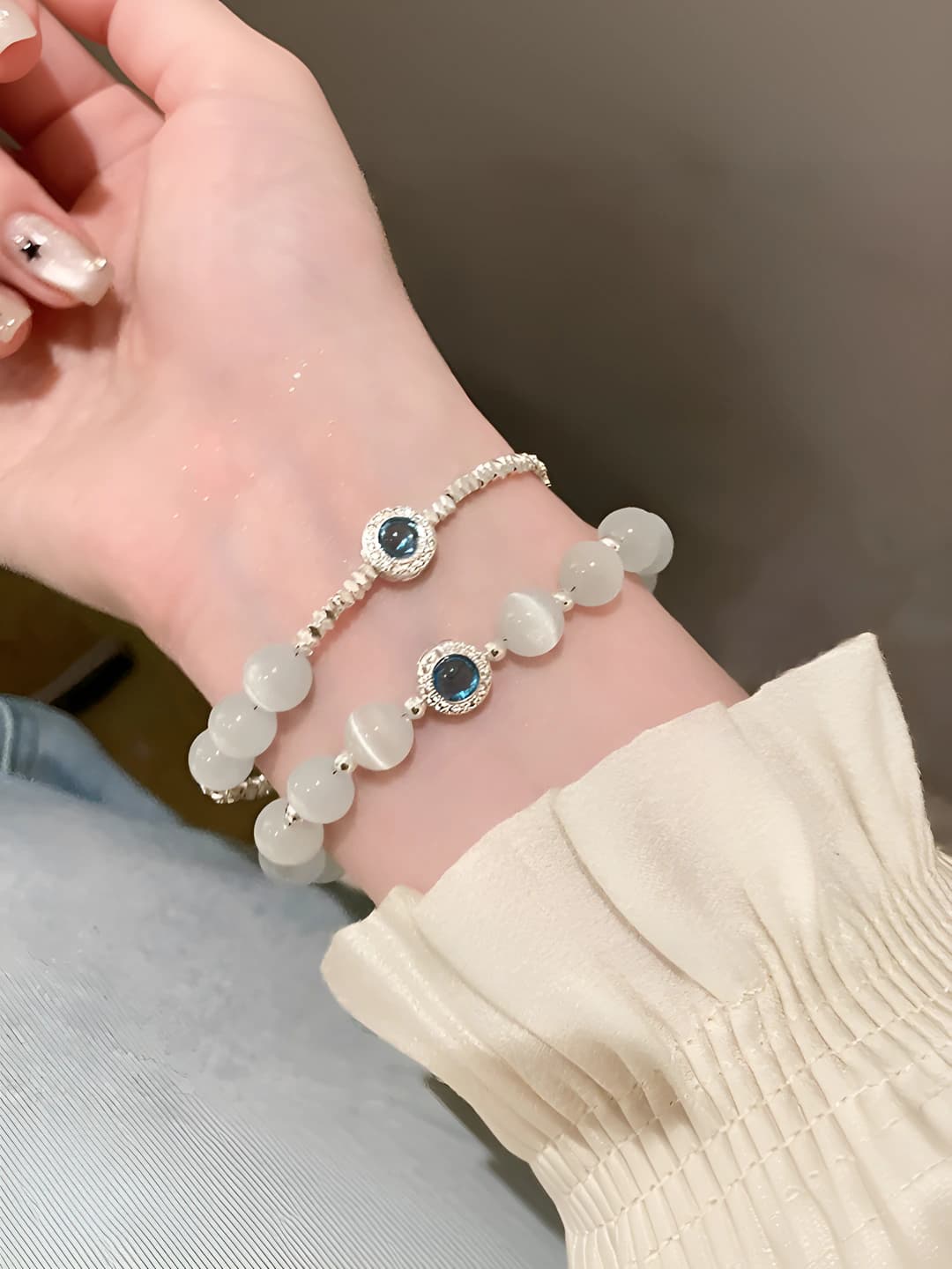 Women's casual bracelet: copper, electroplating, geometric design element, Japanese-Korean style, gift