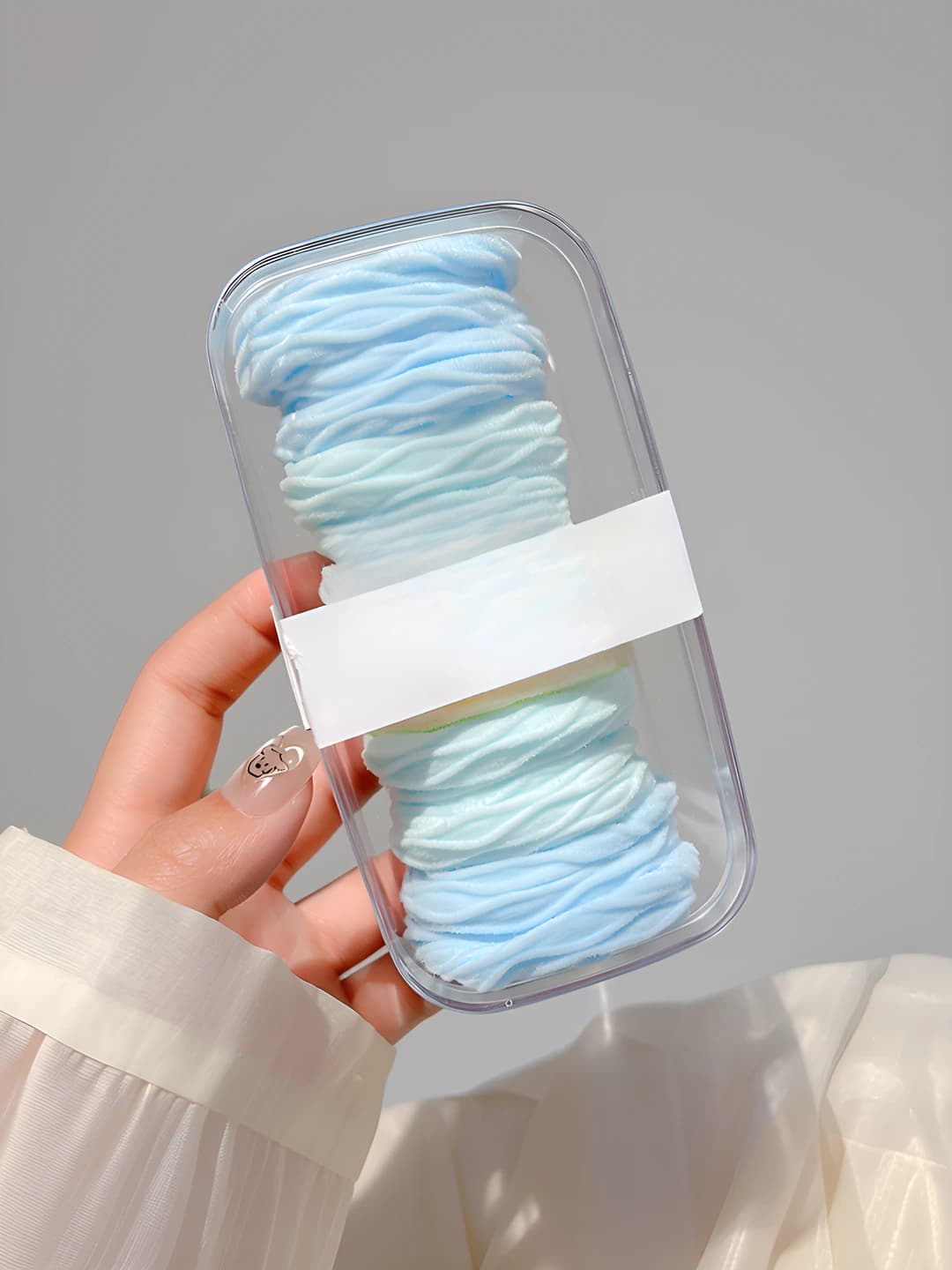 Blue wavy, 10 pcs