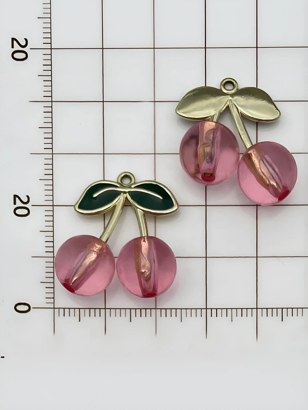 1 ta shaffof malina shirin, 27x23mm, 3.35g