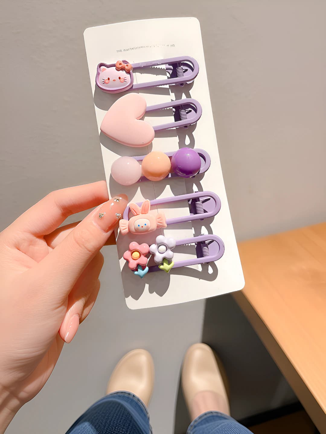 4# Purple duckbill, 5 pcs, resin