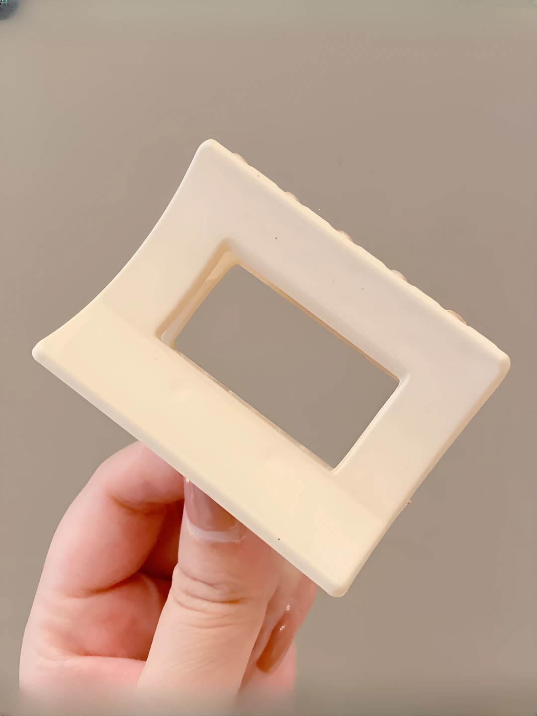 6# Beige - Square 6cm