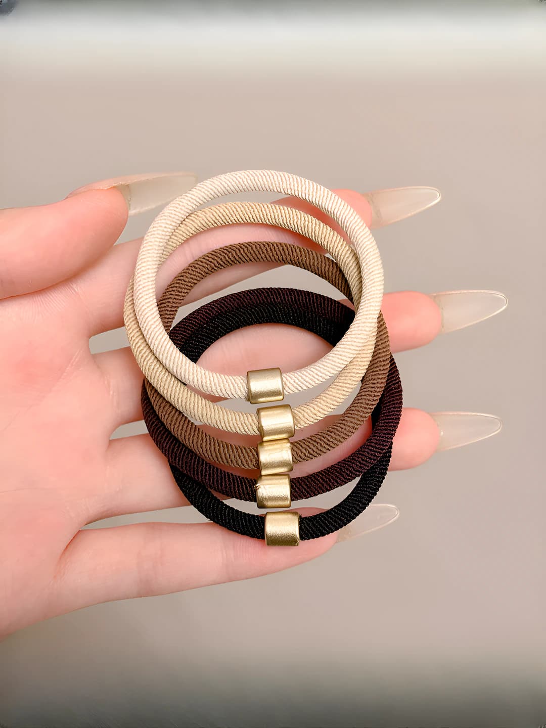 1# Simple hair tie 5-piece set