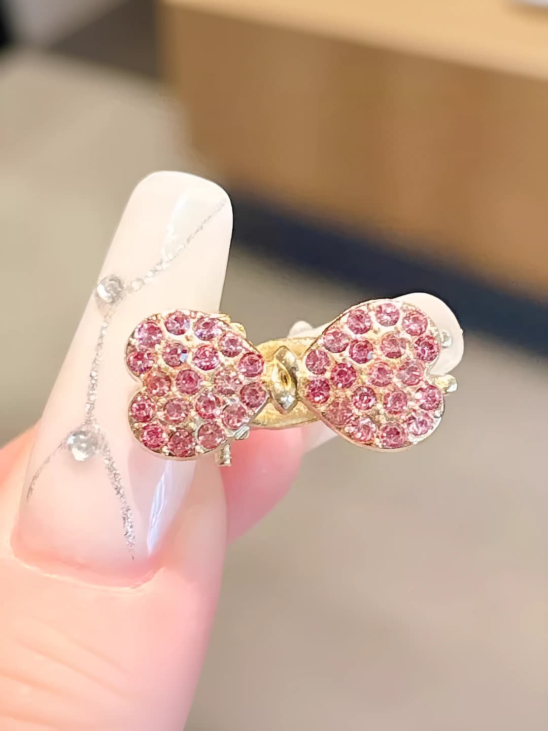 Pink diamond, 1 pc, 2 cm