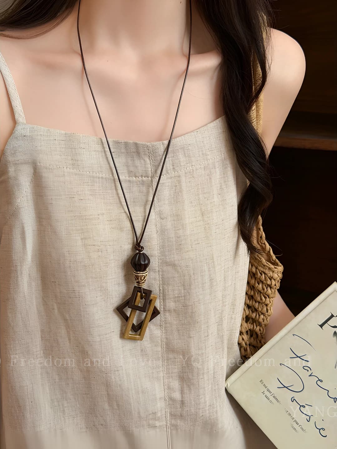 Wooden earring