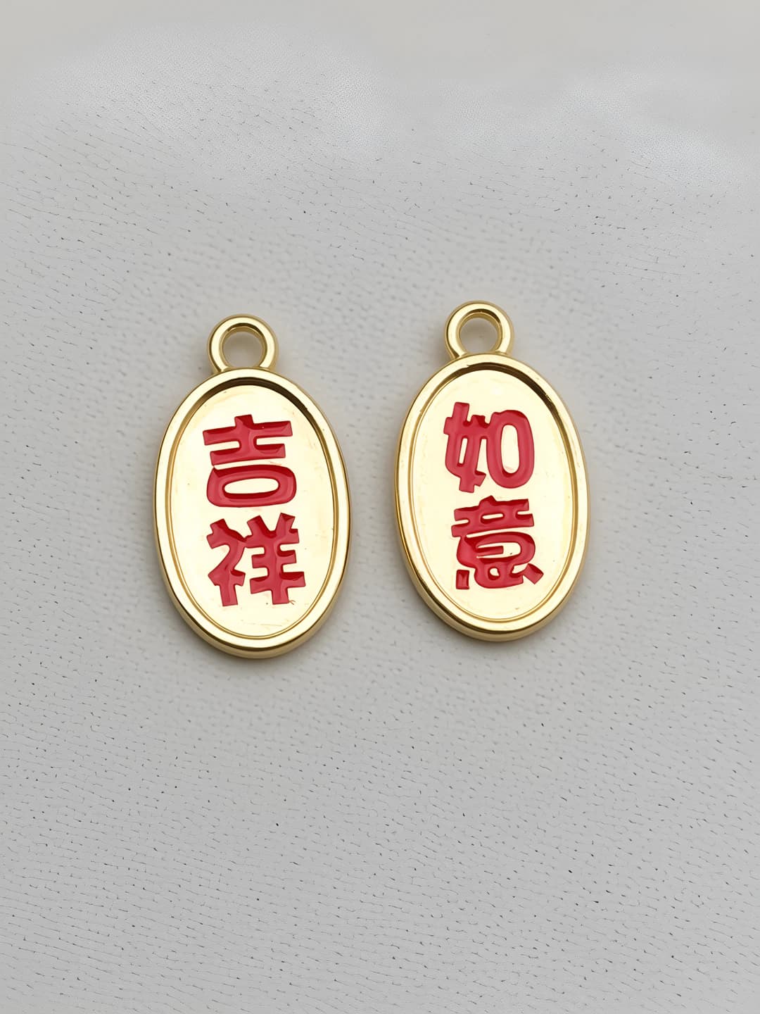 1 ta KC oltin Xush oqibat (ikkita tomon) 19x11mm-1.4g-21704