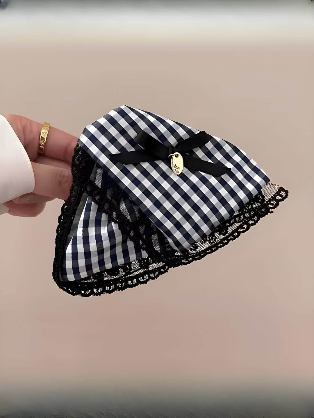 Blue-black plaid