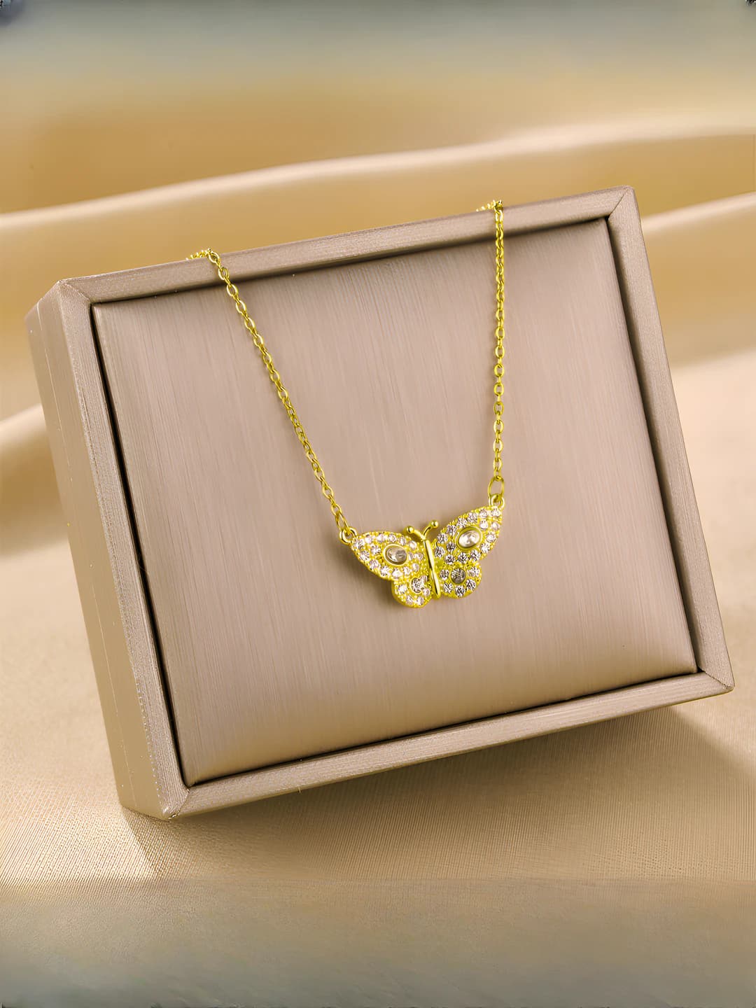 1037-Gold butterfly