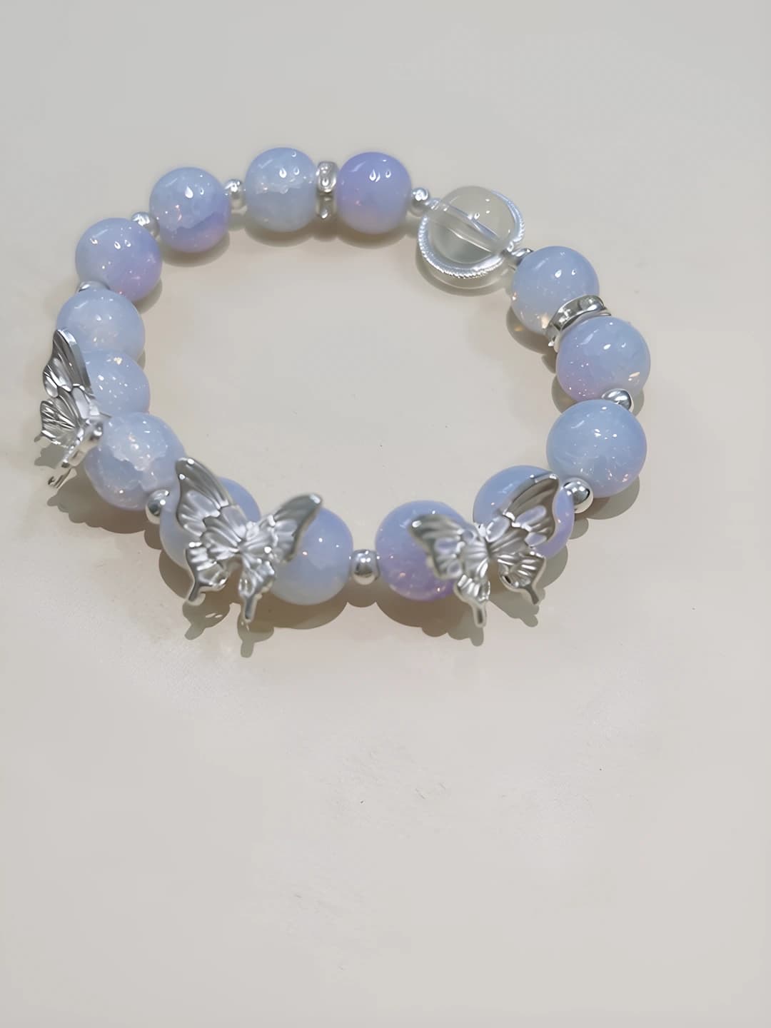 Teal-Purple Butterfly Bracelet
