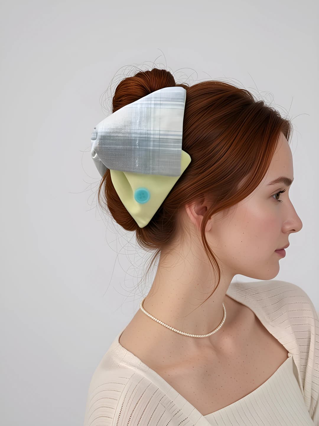 Women's retro large triangular claw hair clip