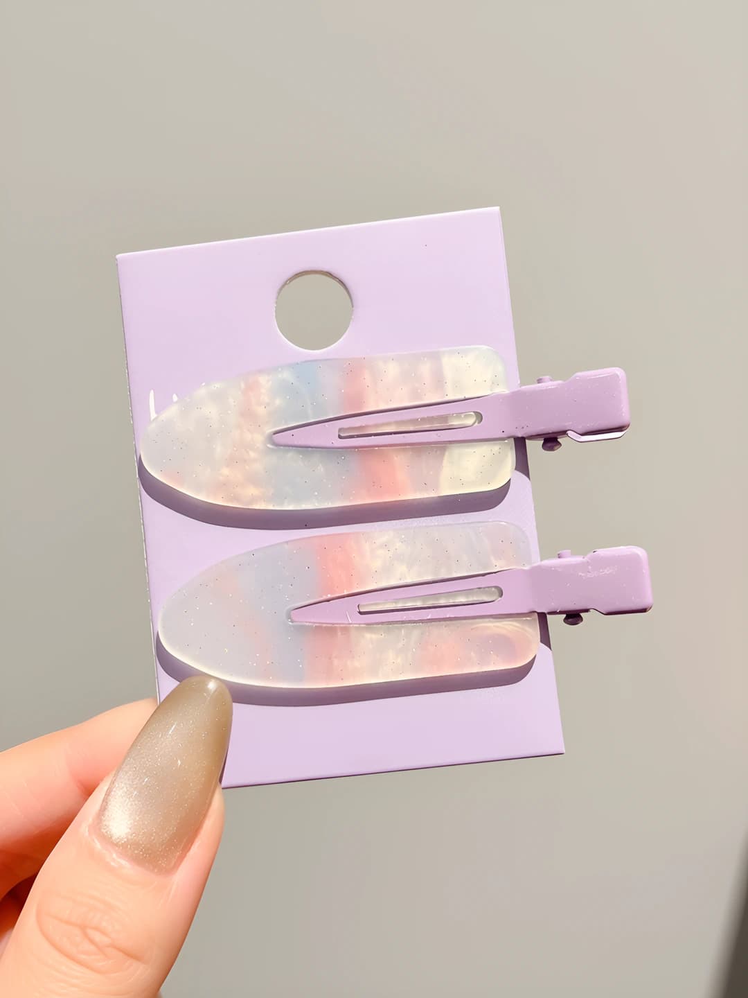1# Purple 2 pcs - 6.5 cm