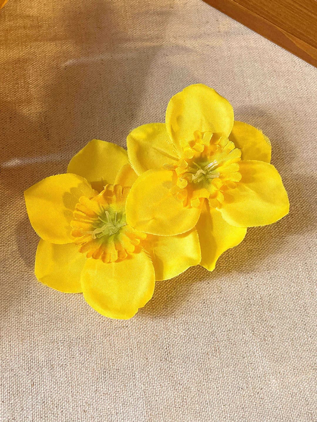 5# Double flower hair clip