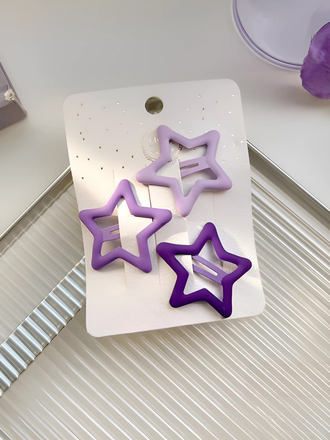 Purple stars (3 pcs)
