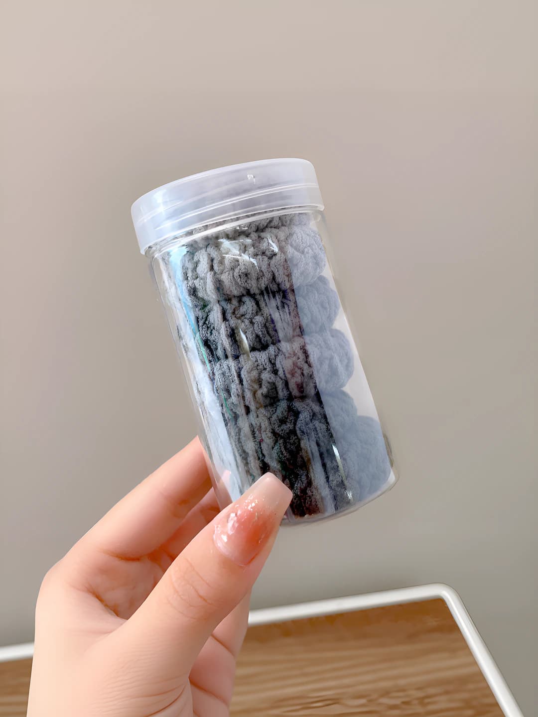 Grey, 6 pcs, jar