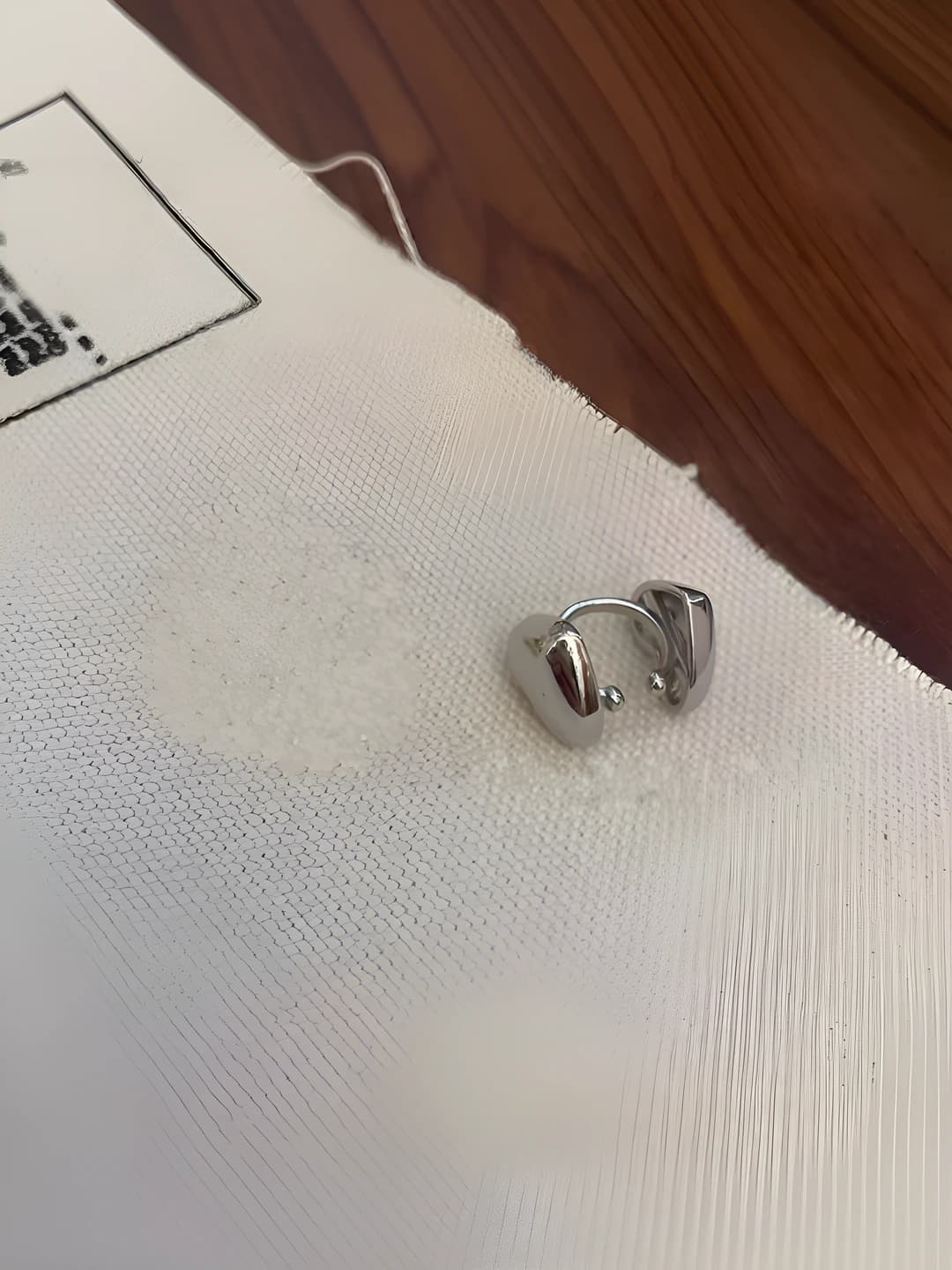 Heart clip-on earrings