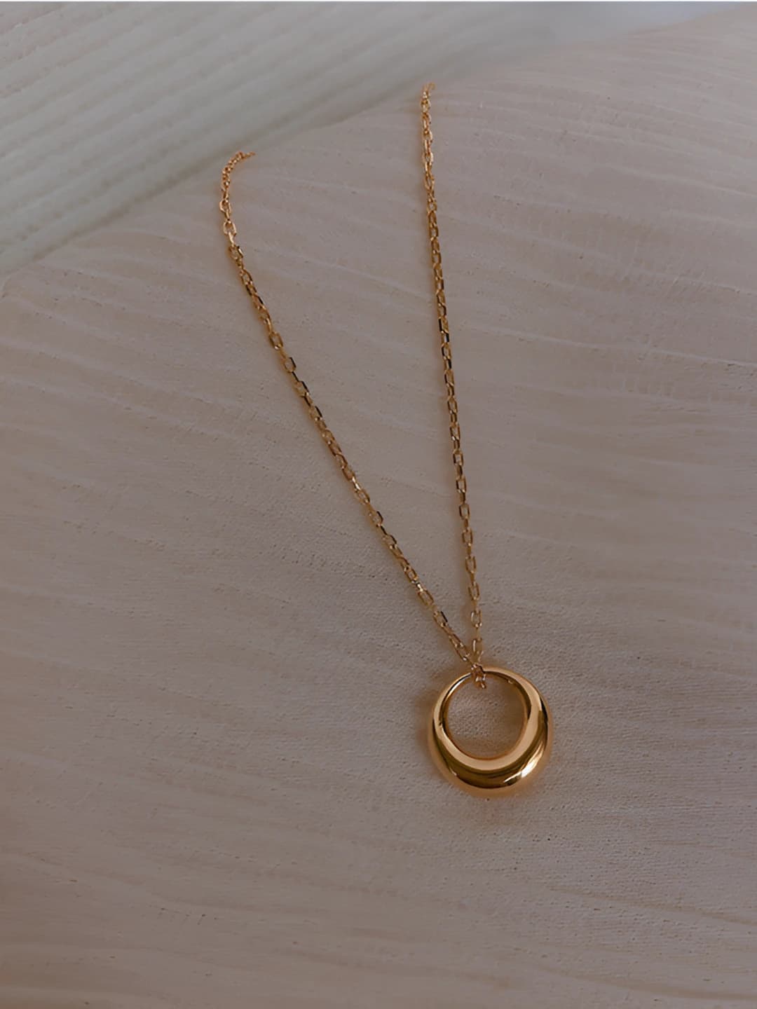 Gold Circle Necklace