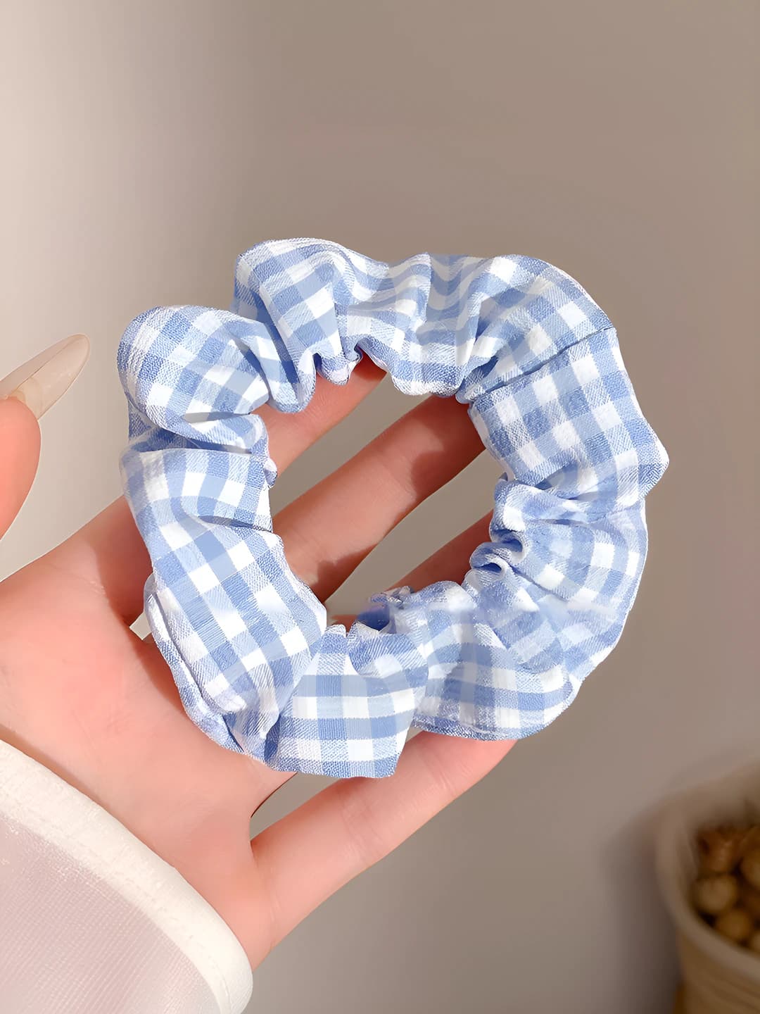 5# Голубой в клетку 9cm