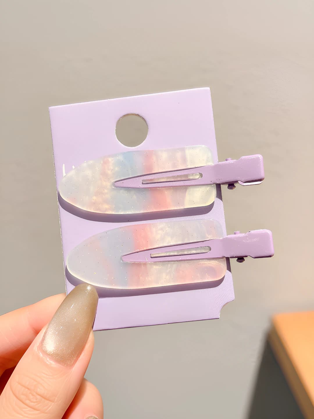 1# Purple 2 pcs - 6.5 cm