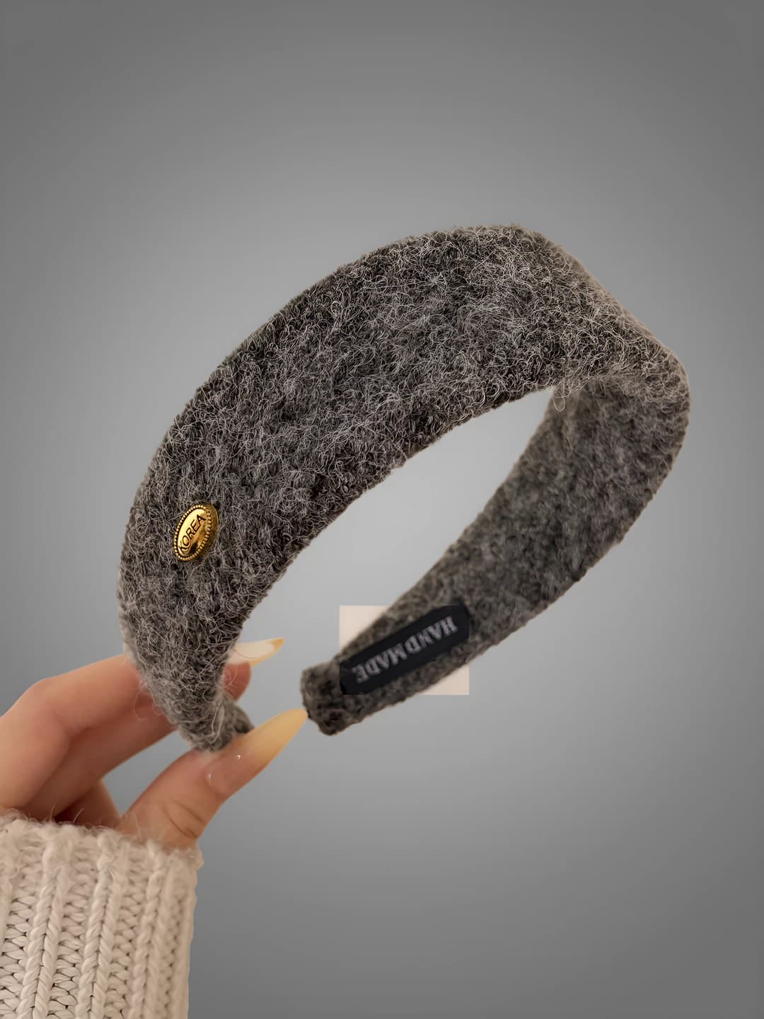 2# Grey headband 4 cm