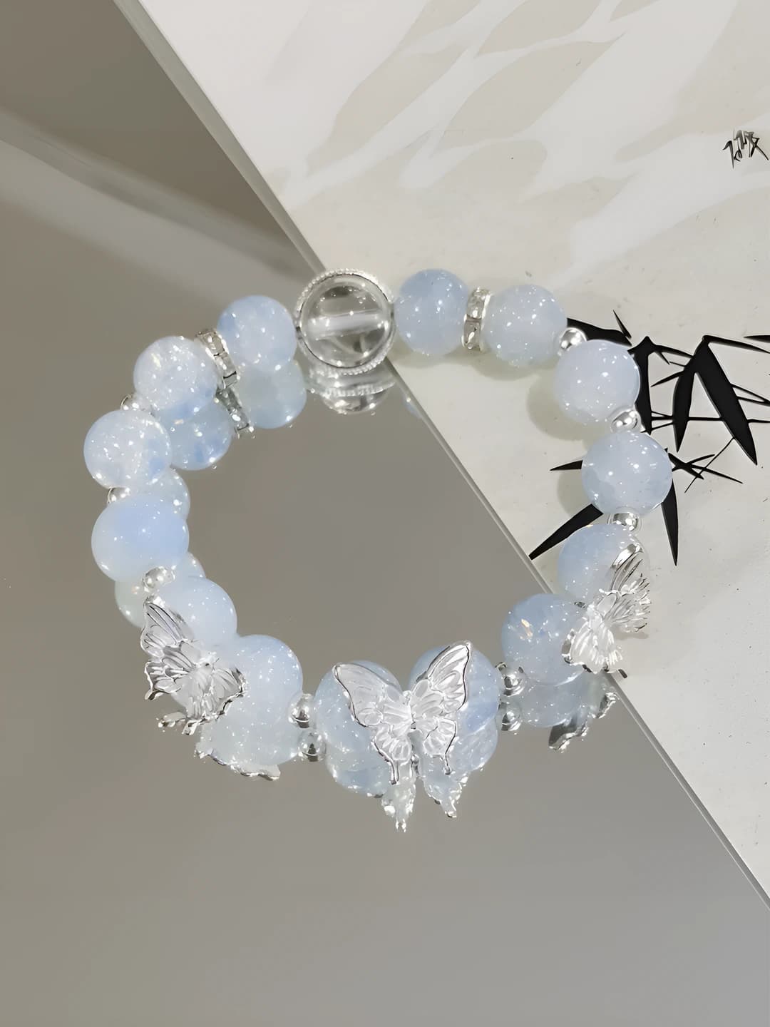 Teal-Blue Butterfly Bracelet