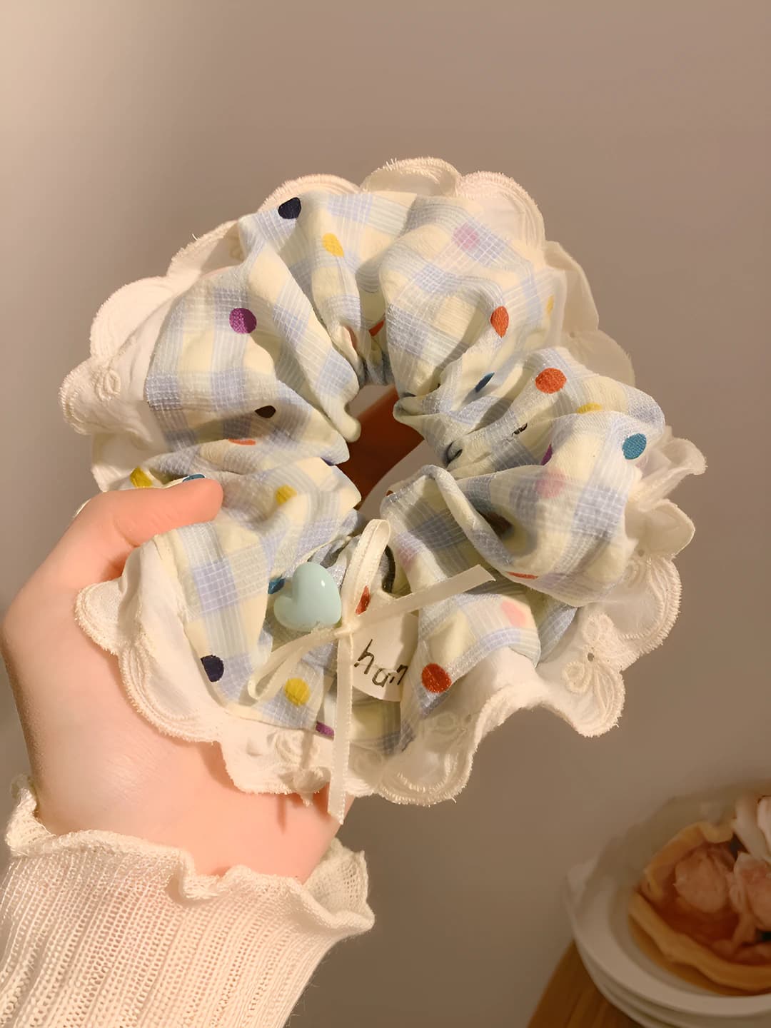 2# Ko'k, do'tli, 10 sm
