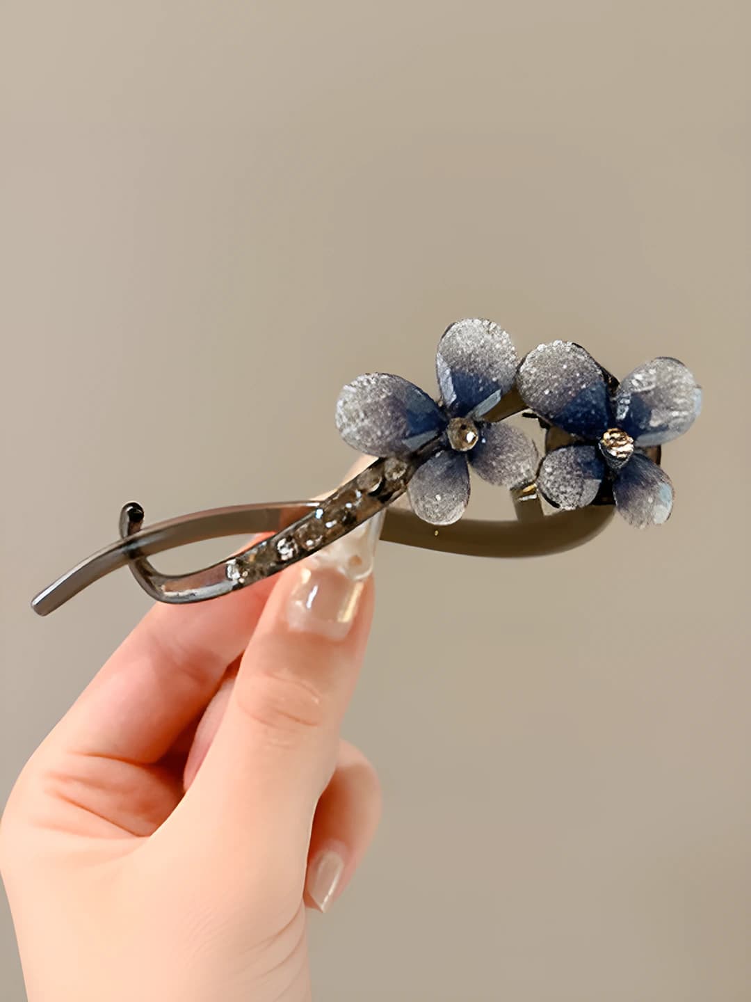 Blue, bow, ~11 cm