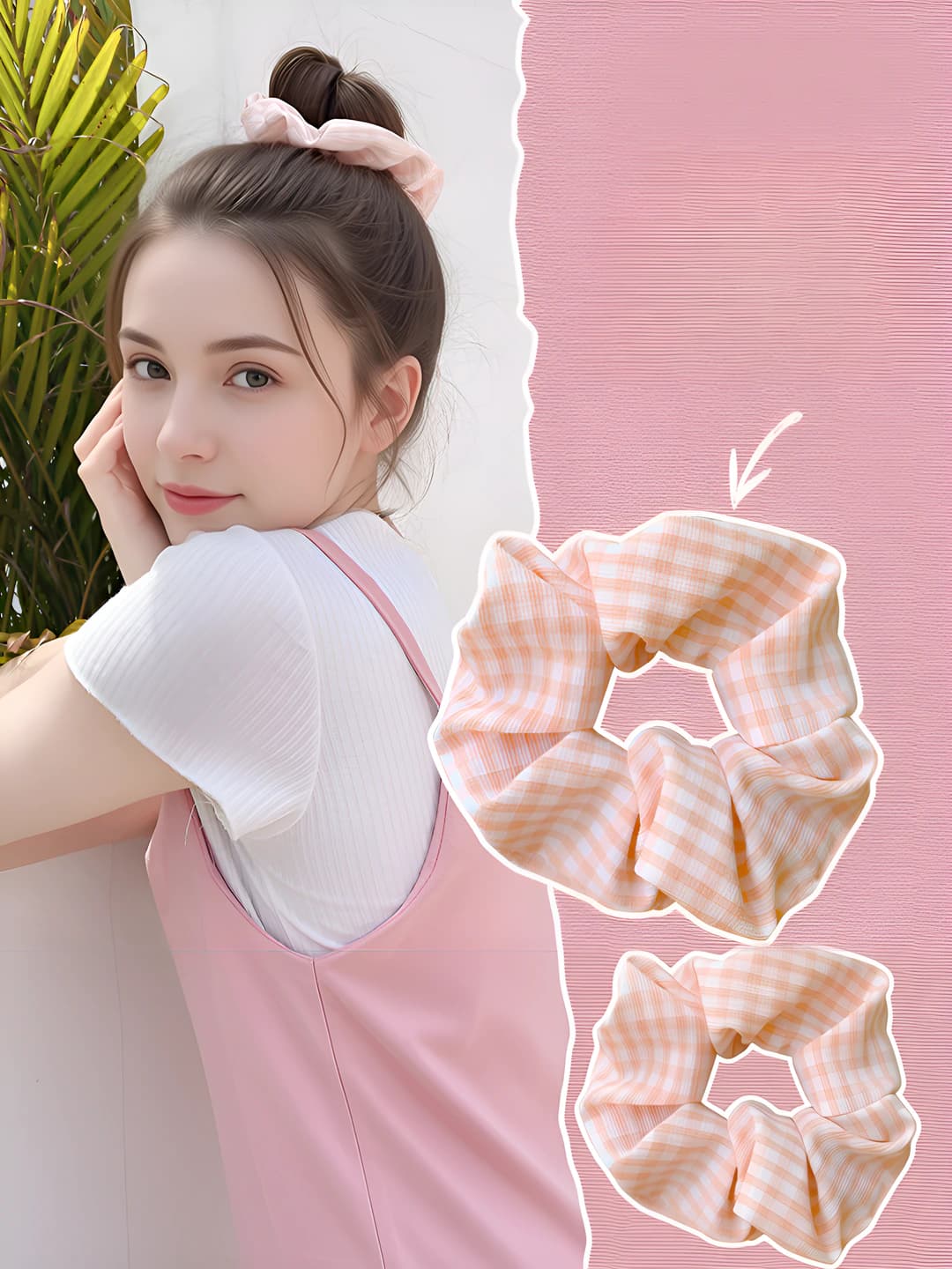 53# Bean pink - Small plaid