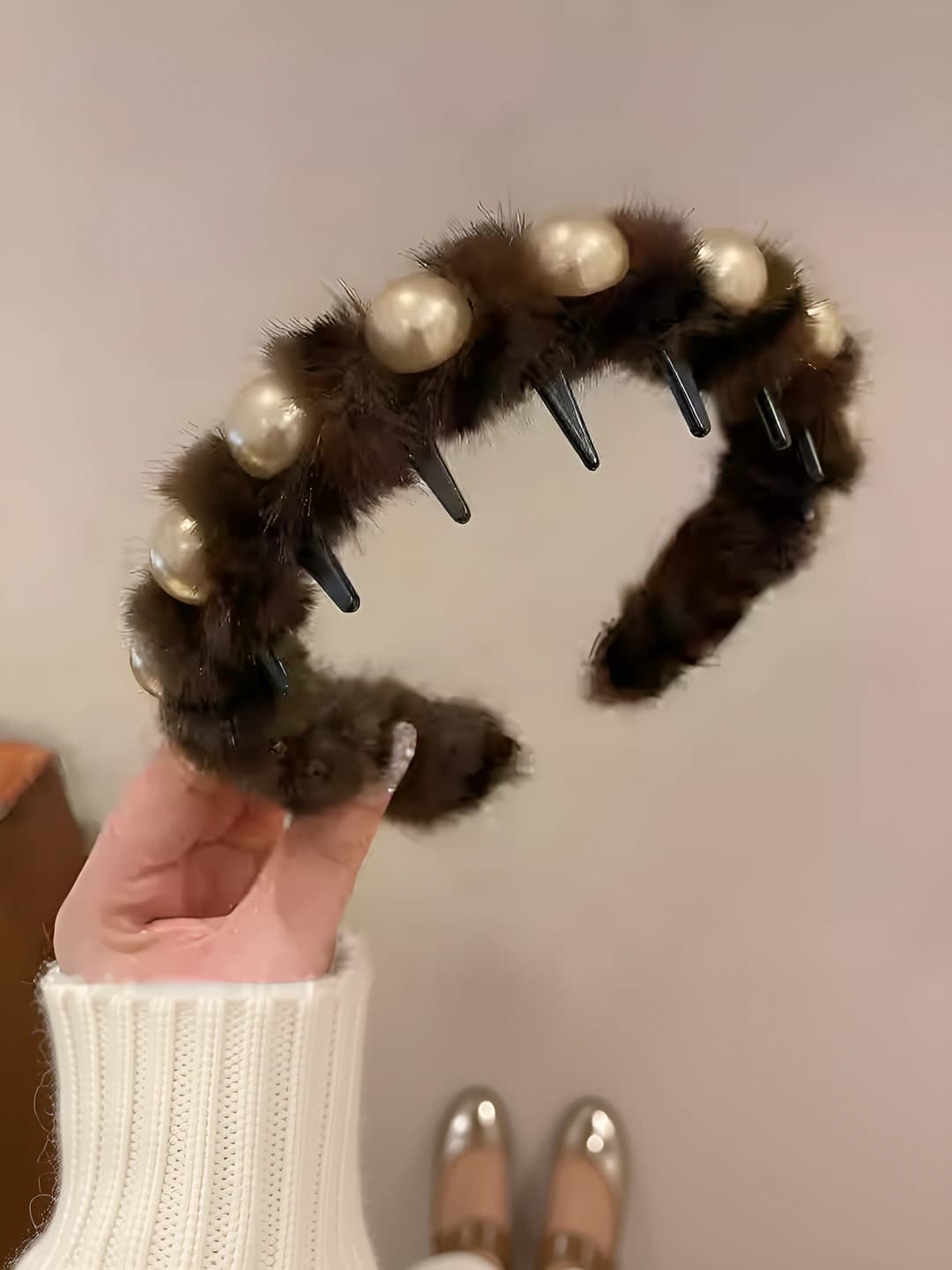 2# Светлый леопард серебряный жемчуг