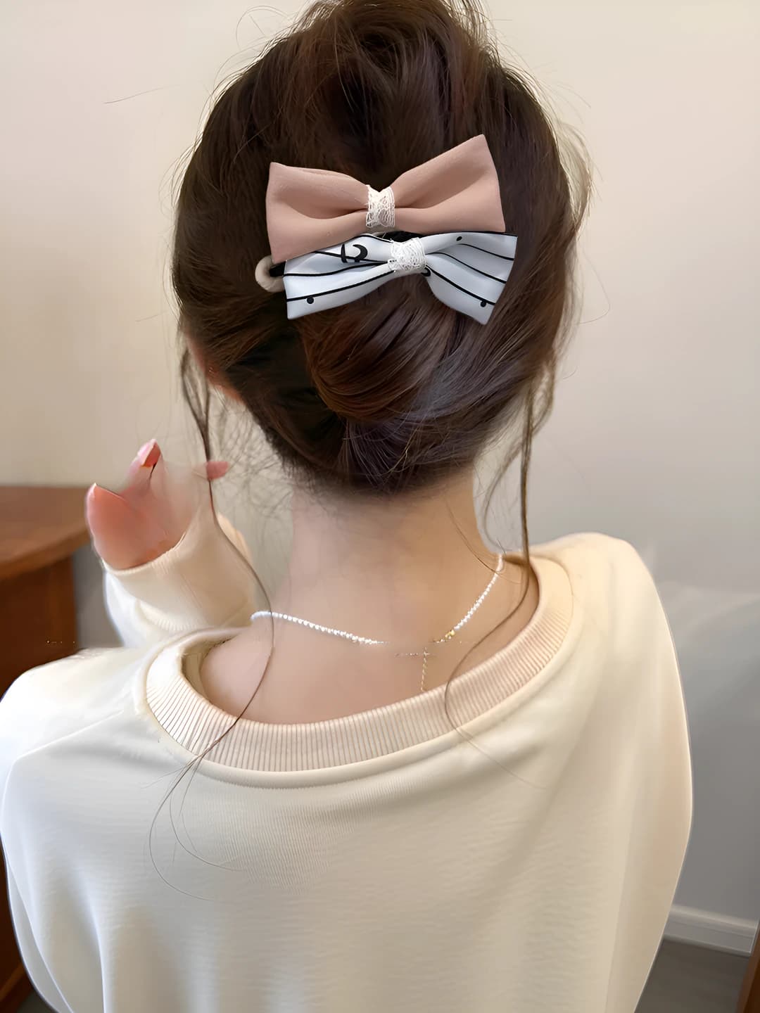 5# O'rik-ko'k yo'l-yo'l ikki bow
