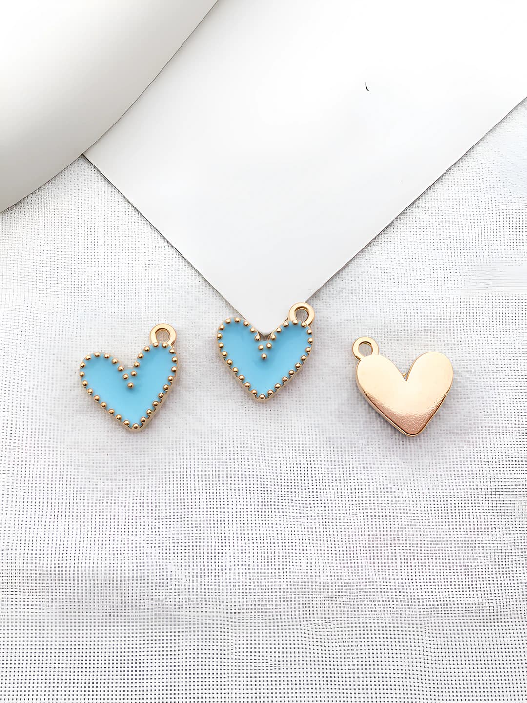 1 pc blue heart 13x13mm-0.7g
