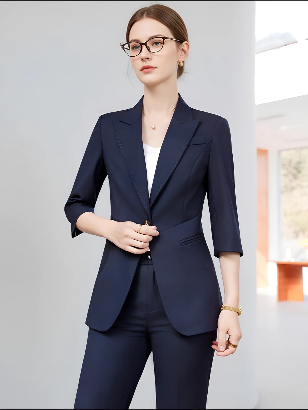 Navy suit