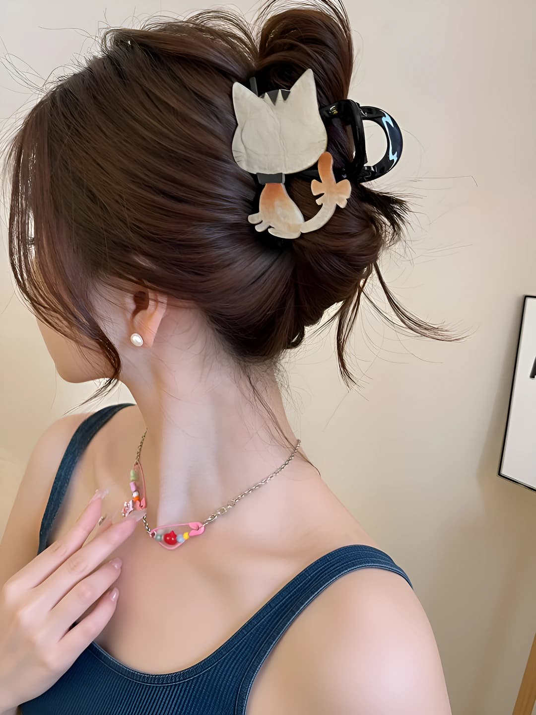 4# Кофейный котик AB сторона ~8 см