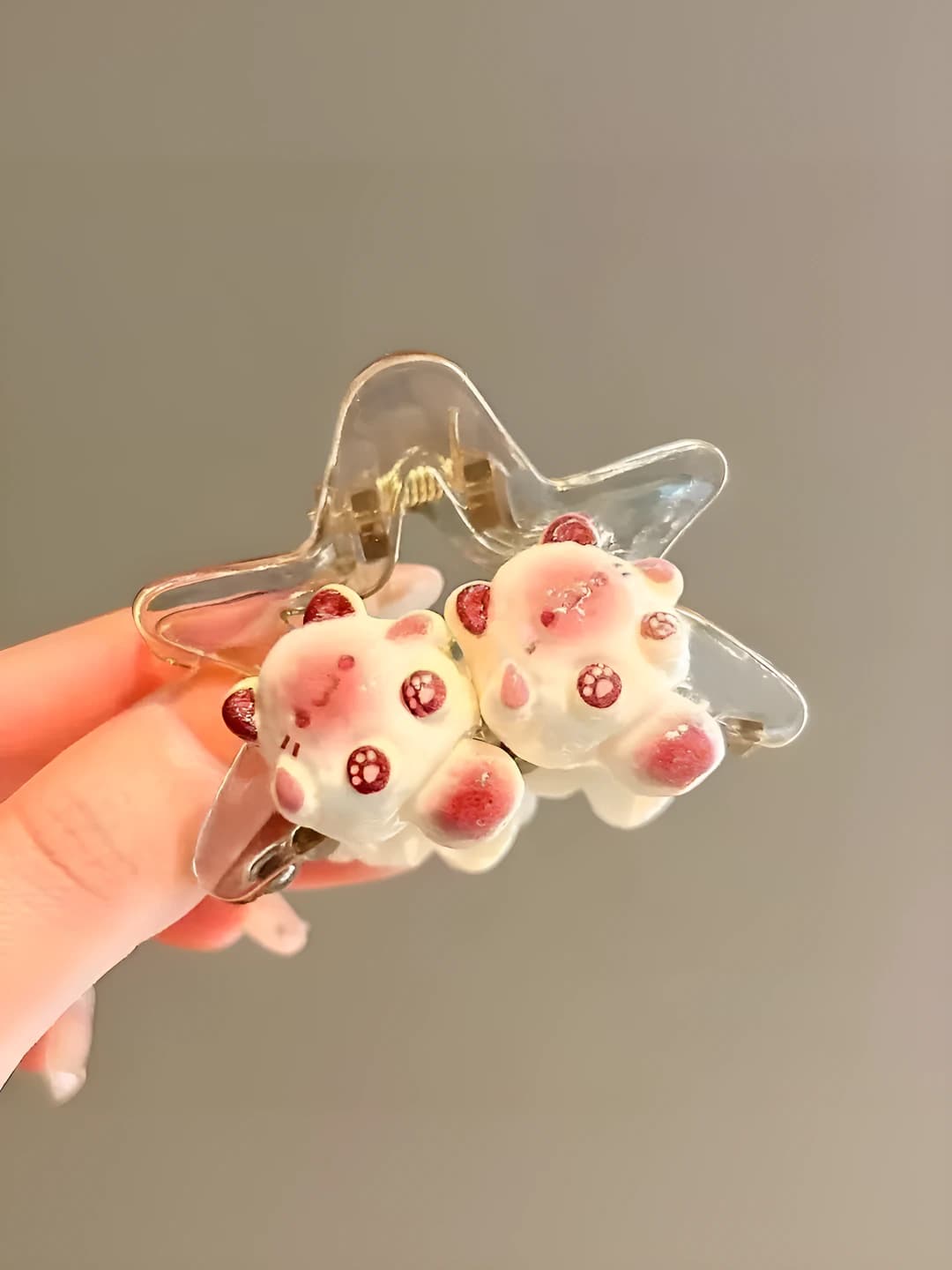 Clear claw clips