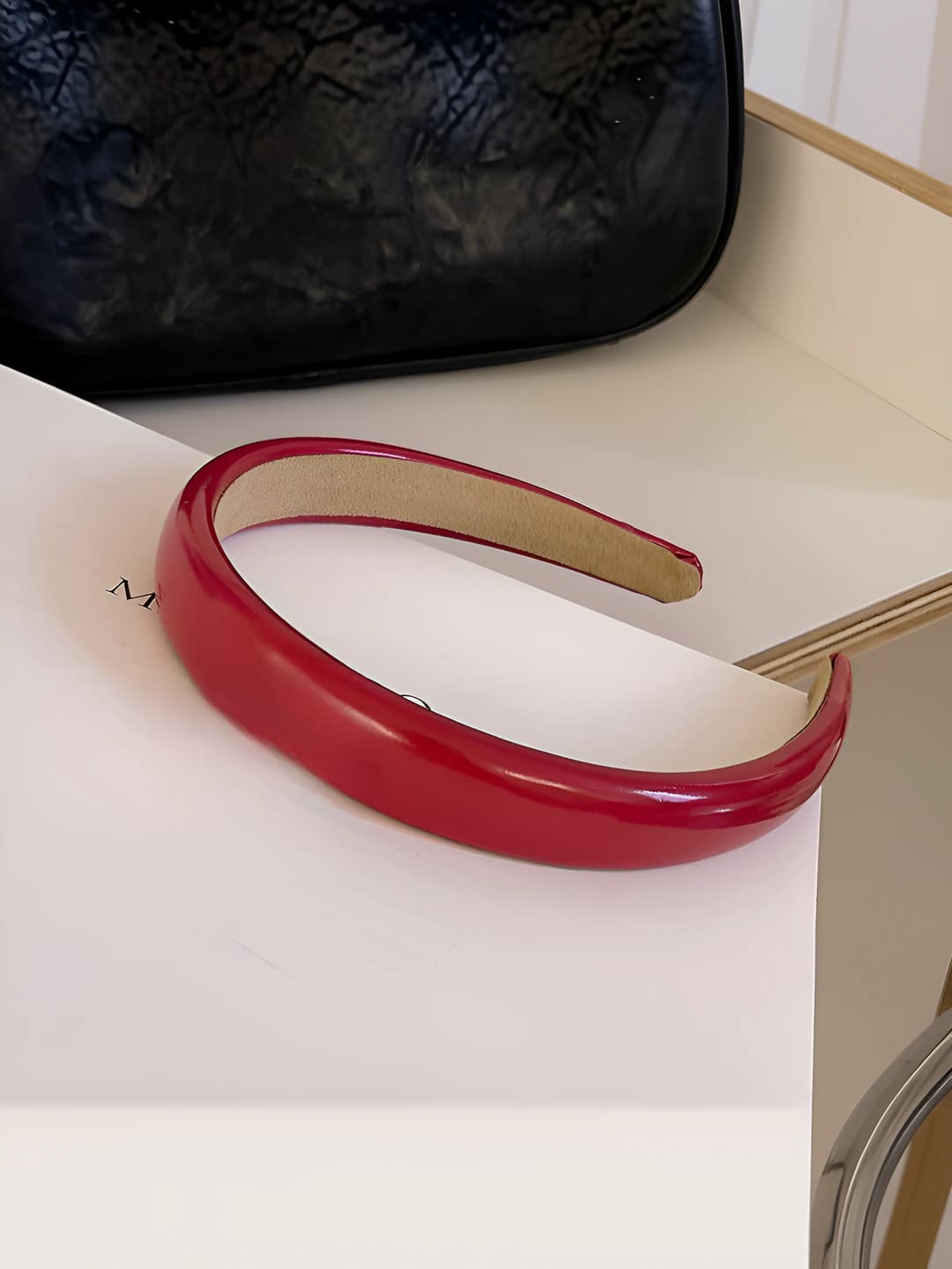 Red leather