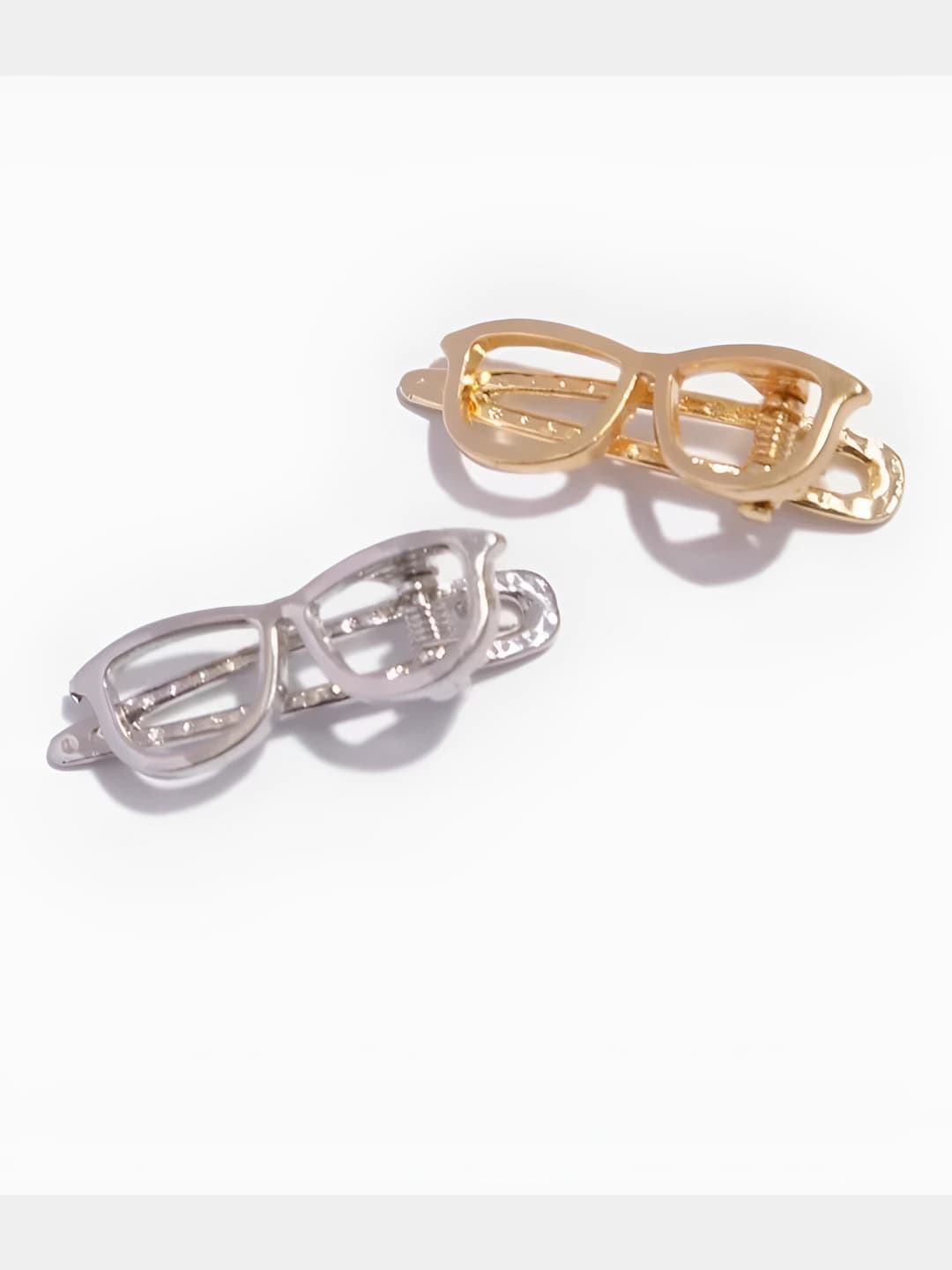 Women's hair clips and combs: glasses-shaped hair clip, alloy, Korean style, cute and fun design element