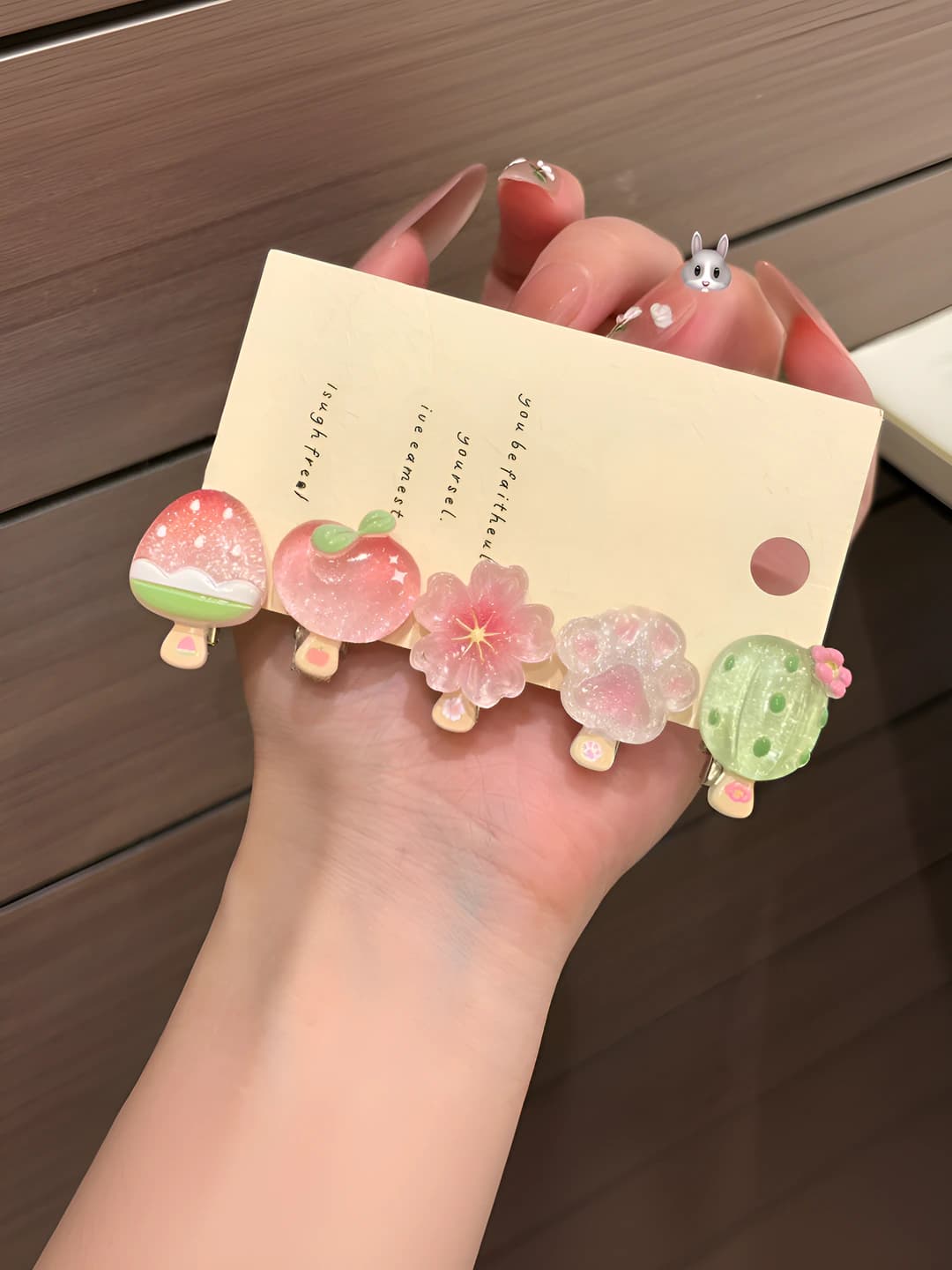 1# Small hair clip 5-piece set