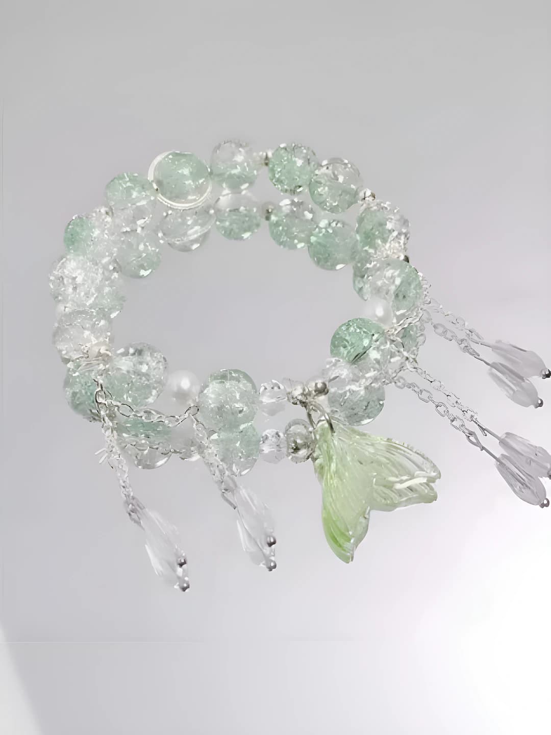 Green mermaid crystal bracelet