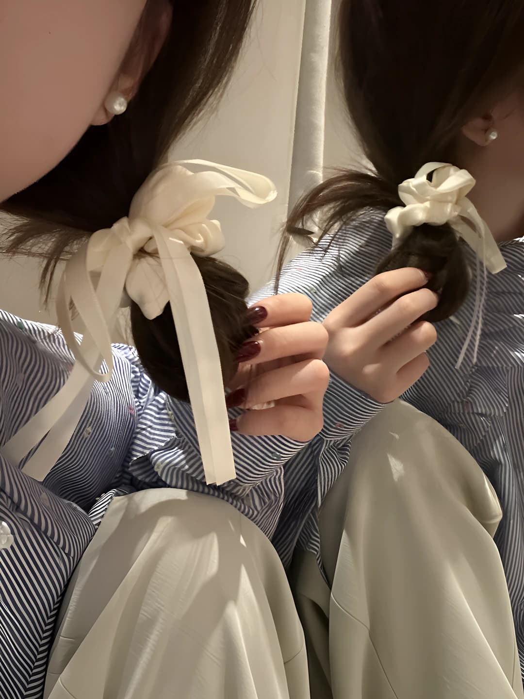 1# White bow