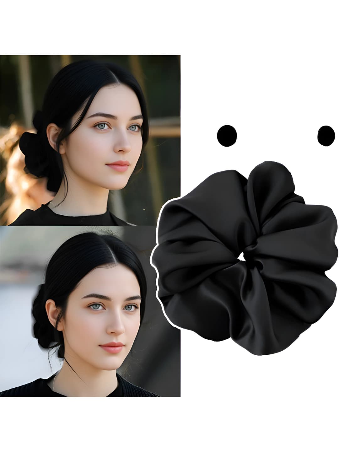 Бесшовная эластичная резинка для волос для женщин, с имитацией жемчуга, в мультяшном стиле
