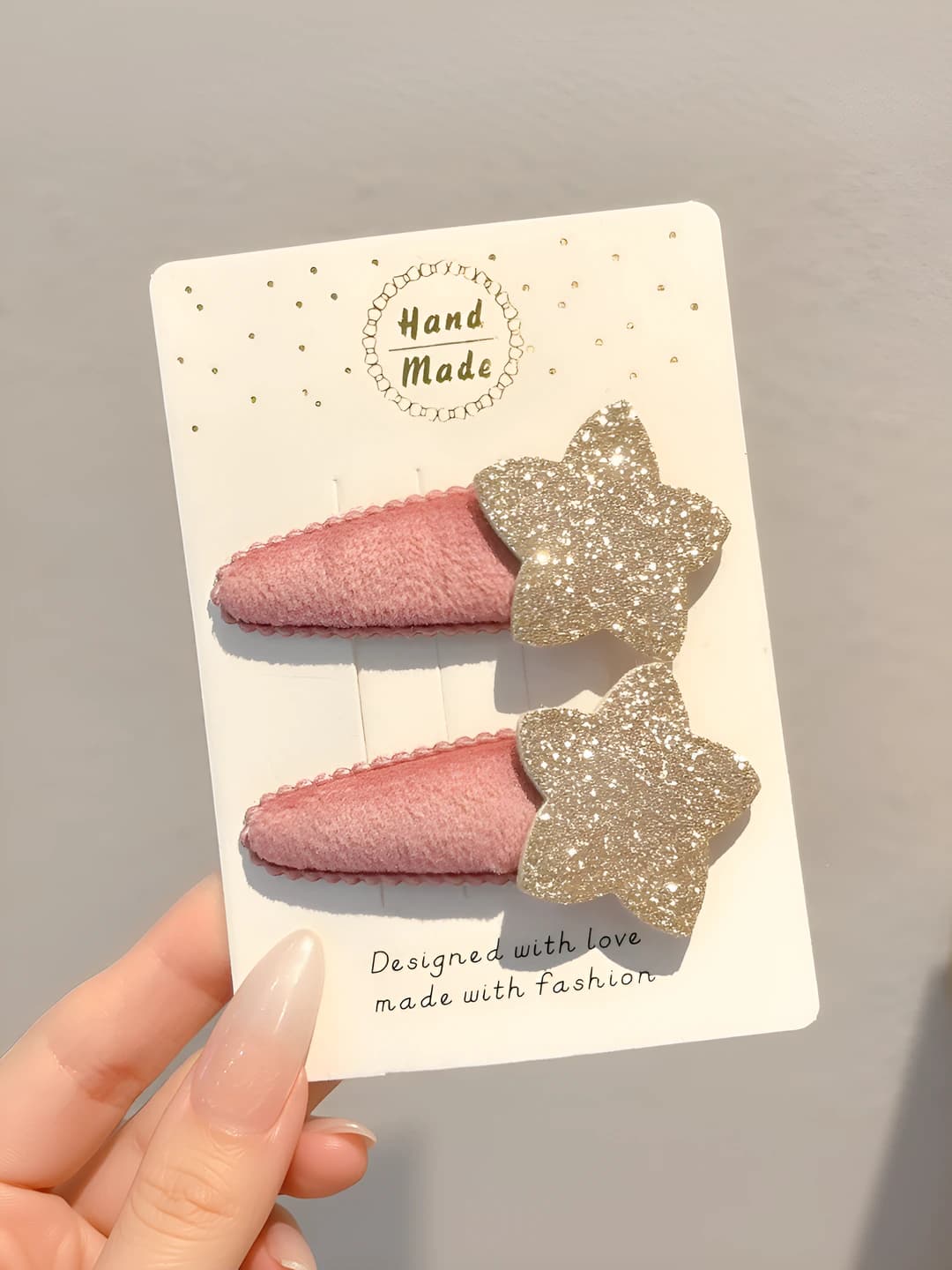 2# Korean pink / Pair - 6.5 cm