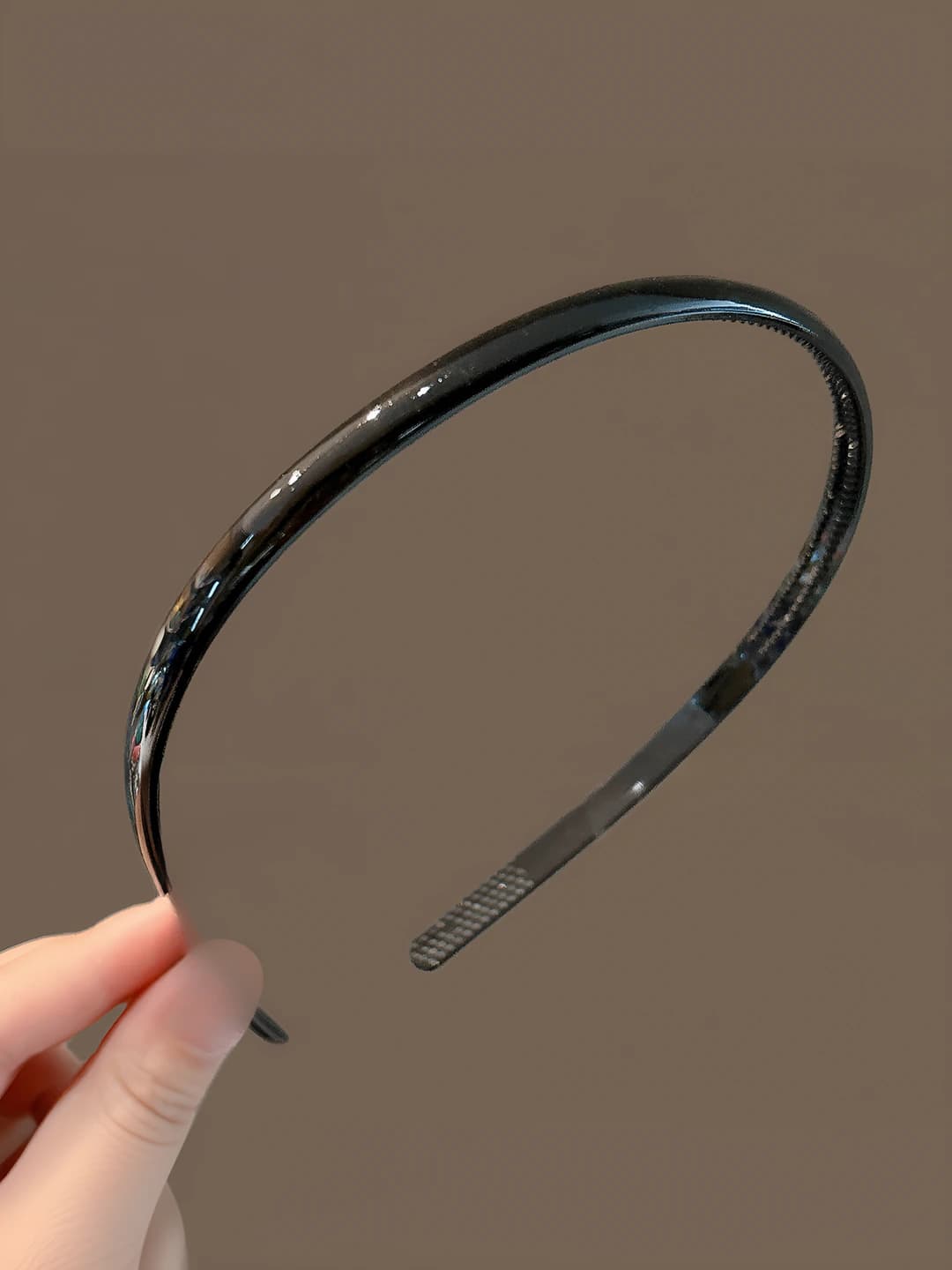 3# Toothed headband Black ~0.9 cm