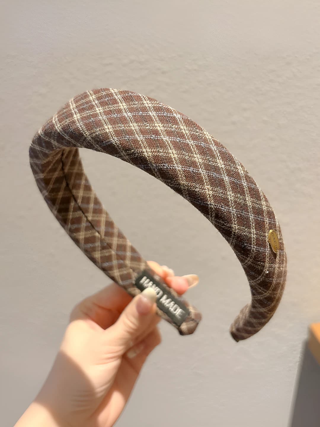 4# Blue plaid - width ~3 cm