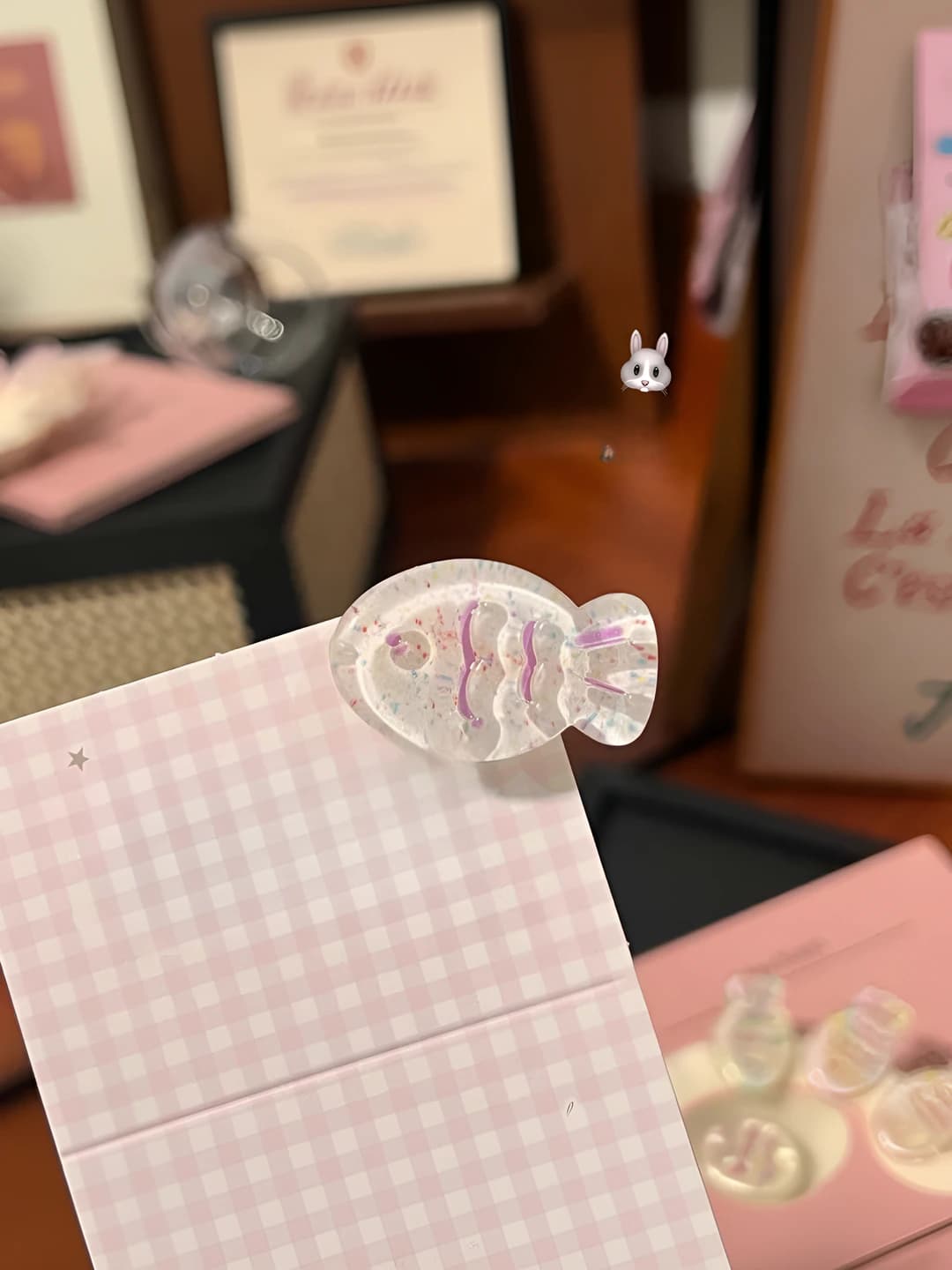 Jelly colorful fish clip 3.2 cm
