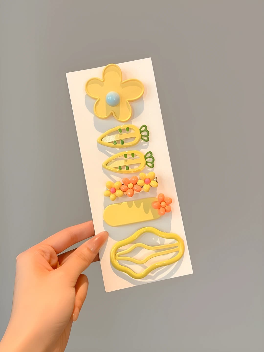 3# Yellow flowers & clouds, 6-piece set