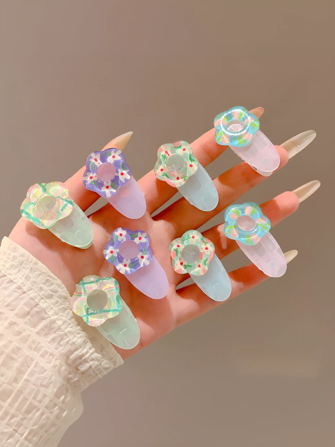 20# Разноцветный цветок, 8 шт