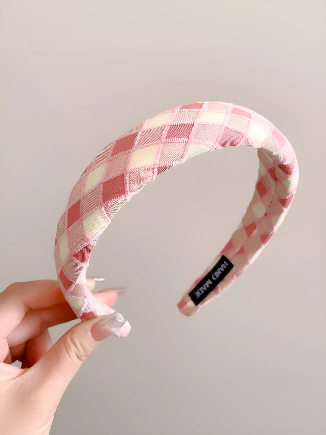 7# Pink wide plaid