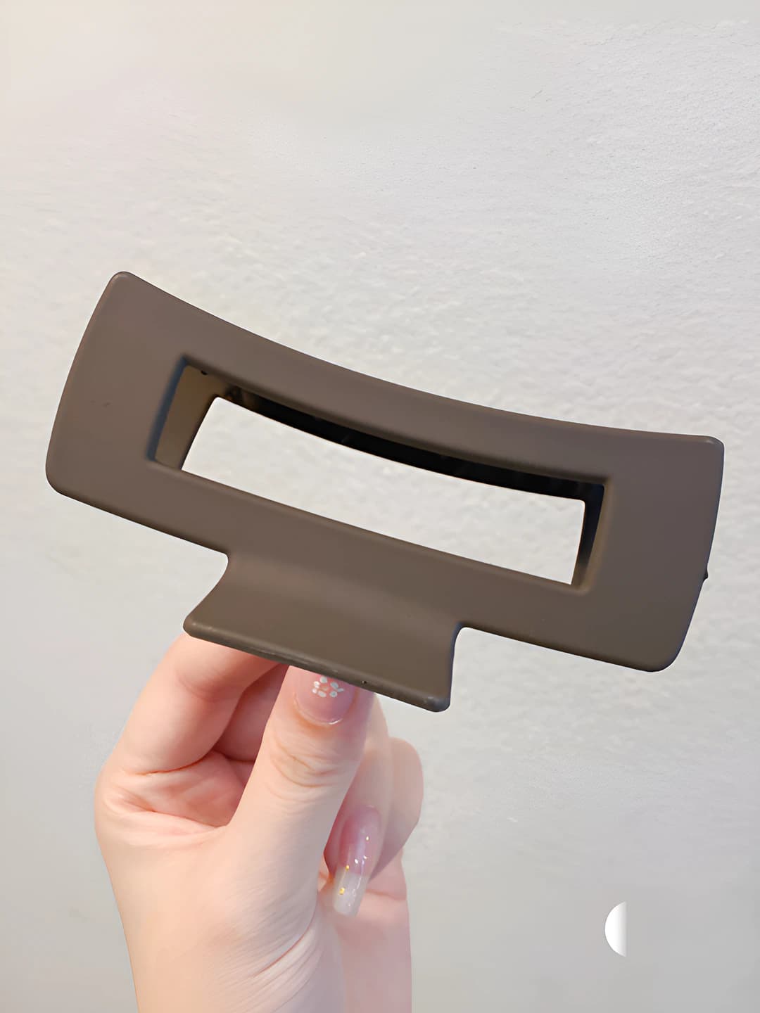 4# Dark coffee square clip
