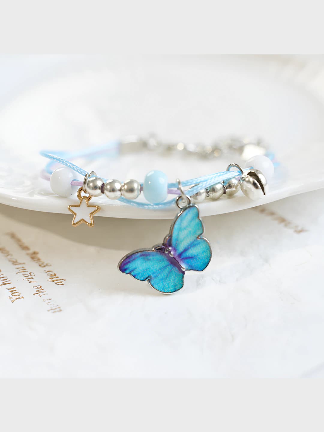 Light blue butterfly cord