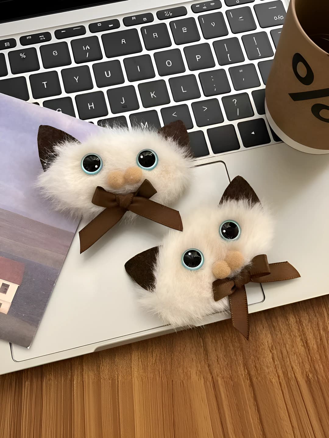 Women's fluffy cat hair clip