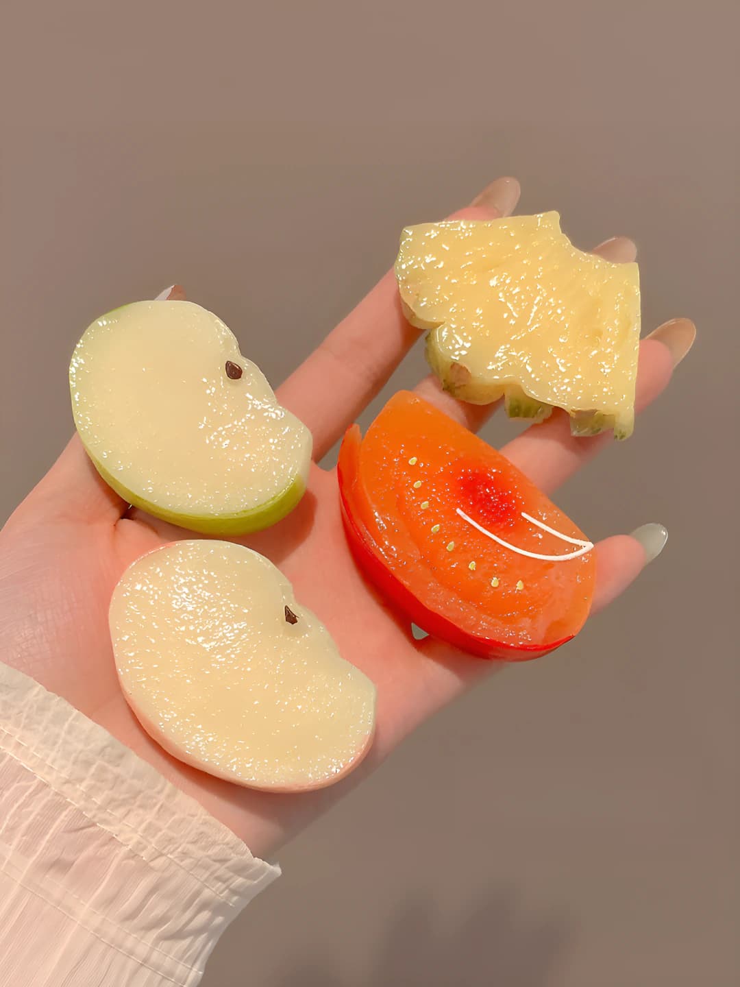 Apple, pineapple, tomato, 4 pcs